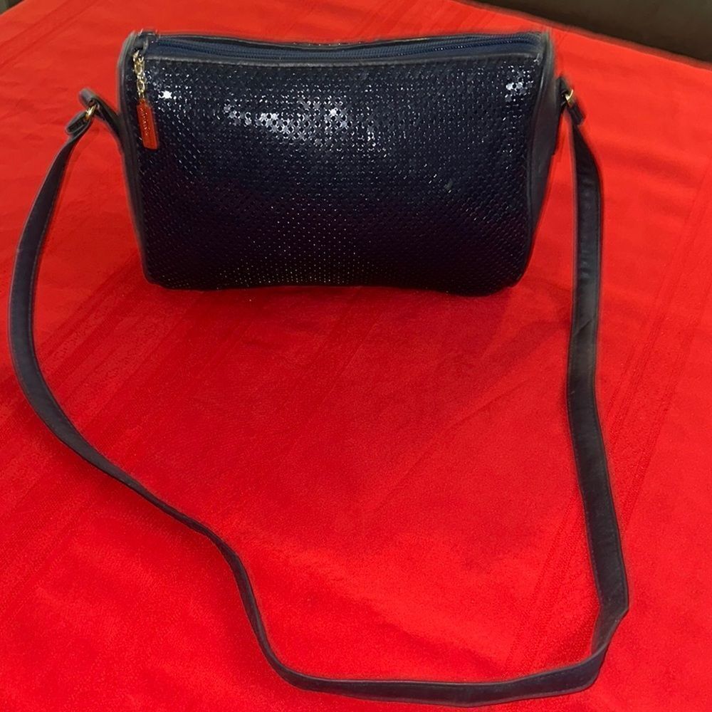 Whiting & Davis Navy Sequin Purse